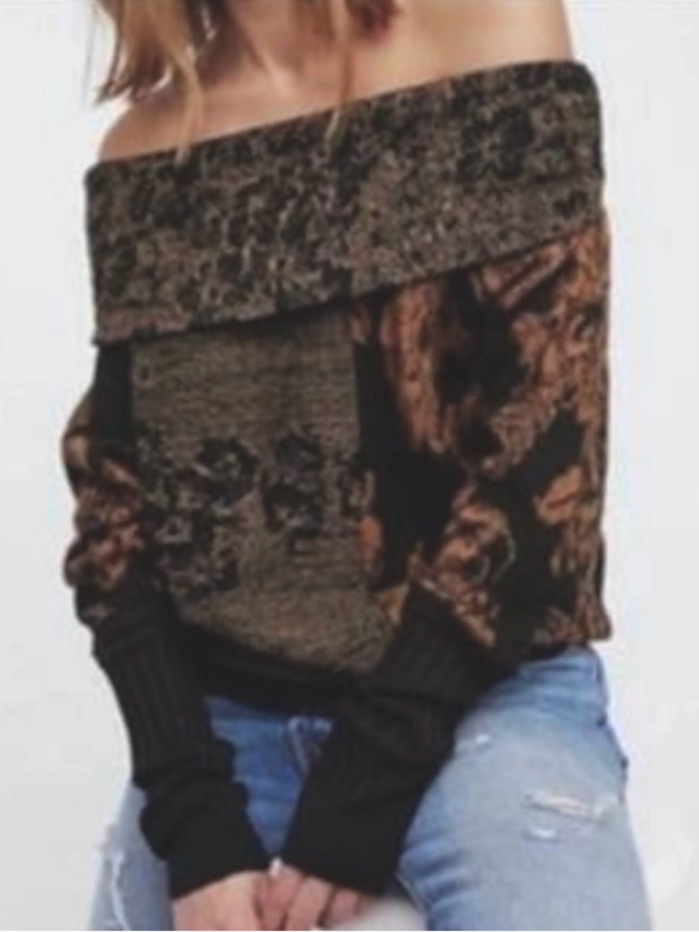 NWOT Free People Knit Sweater Size L